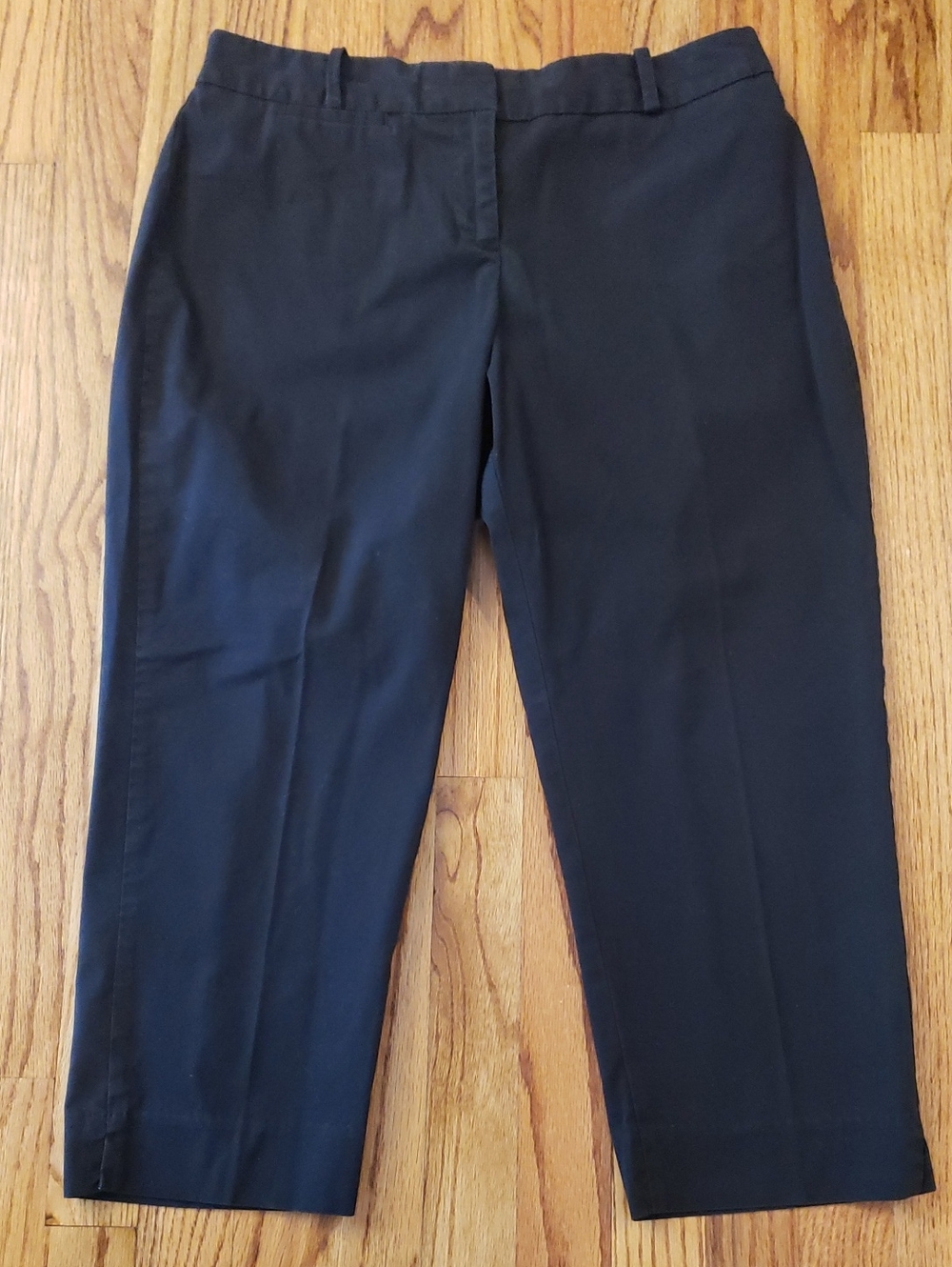 Talbots Curvy Fit Black Cropped Pants Size: 10P